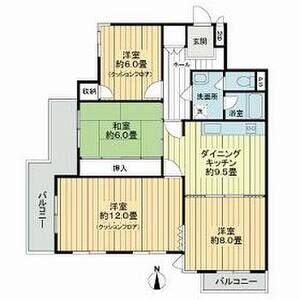 ライオンズマンション扇町の間取り