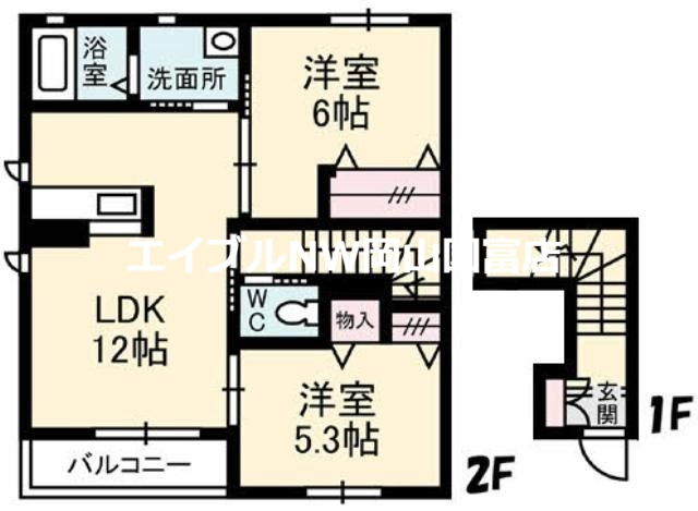 シャーメゾン野口　Ｃ棟の間取り