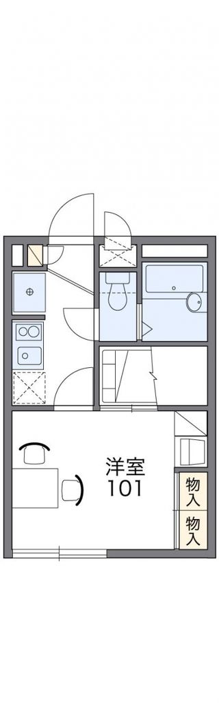 熊谷市本町のアパートの間取り