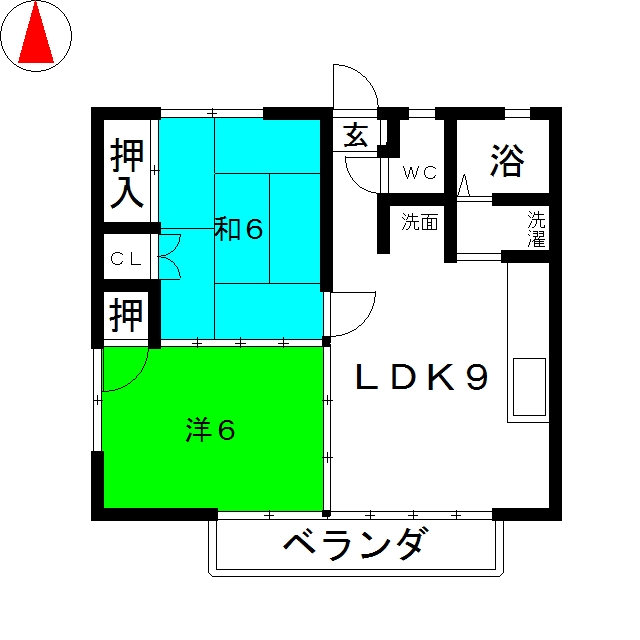 コーポ本町の間取り