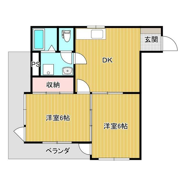 川崎市川崎区観音のマンションの間取り