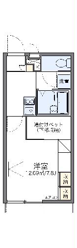 レオパレスエステシティIIの間取り