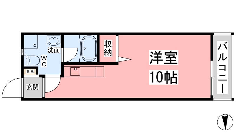 ラッキー味酒ハイツの間取り