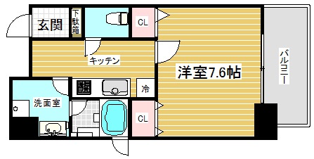 レジディア神戸元町の間取り