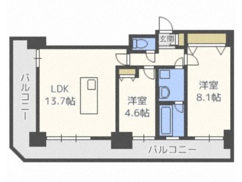 グランドタワー札幌の間取り