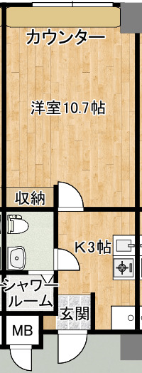 ヴォート勝富の間取り