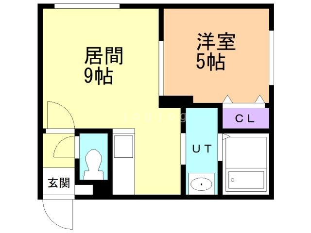 札幌市白石区菊水九条のマンションの間取り