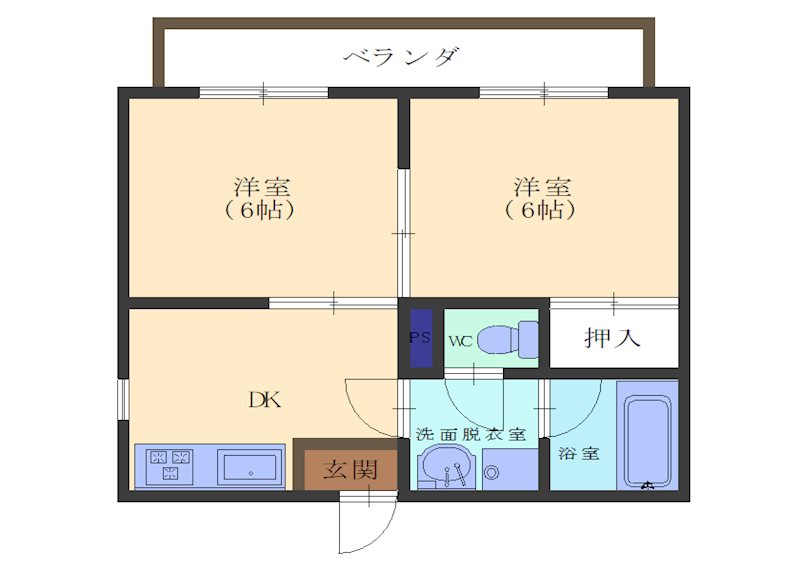 ハイツイーストの間取り