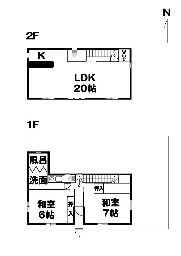 【芝山貸家の間取り】