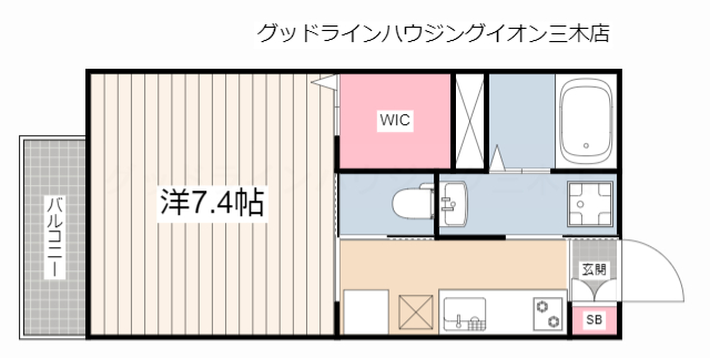 天神ハイツの間取り