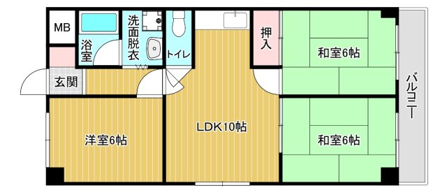 杉本マルミマンションの間取り