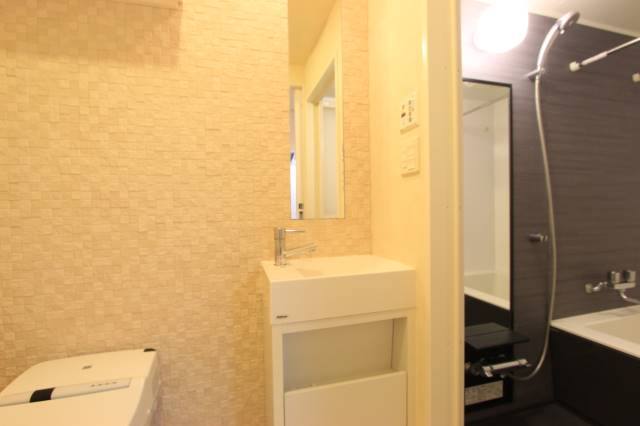 洗面設備　ヨーロッパ風になっています