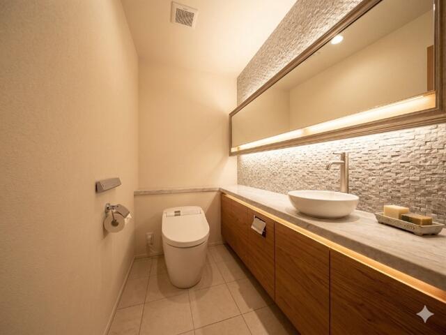 トイレ　すっきりとした印象のトイレです