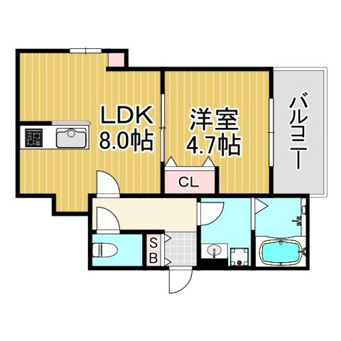 Keyビレッジ東鳴尾の間取り写真
