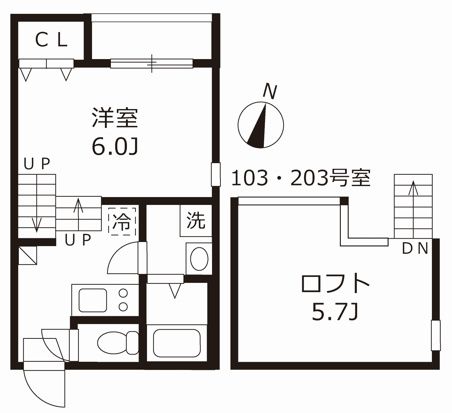 ハーモニーテラス伝馬町の間取り写真