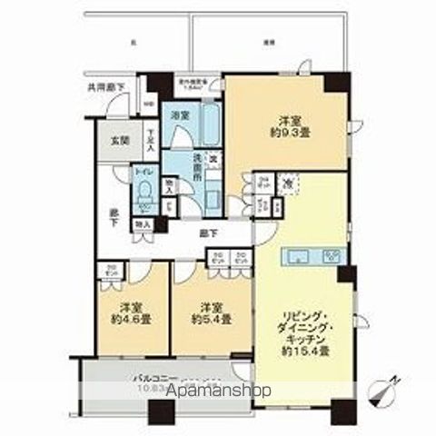 ピアース東京インプレイスの間取り写真