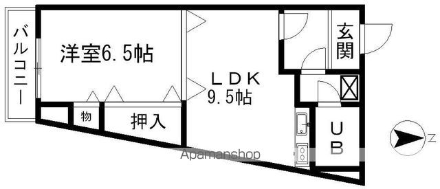 地下鉄鶴舞線 大須観音駅 徒歩9分 12階建 築36年の間取り写真