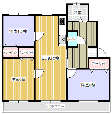 レジデンス割前の間取り