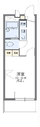 【レオパレスデュオ六甲道の間取り】