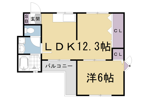 メイプル２１の間取り