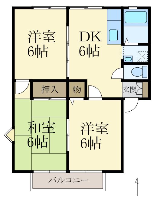 サンシティ紀泉台の間取り