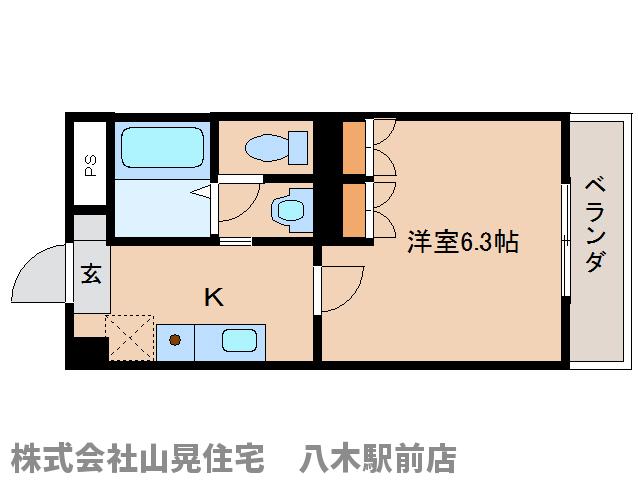 橿原市十市町のマンションの間取り