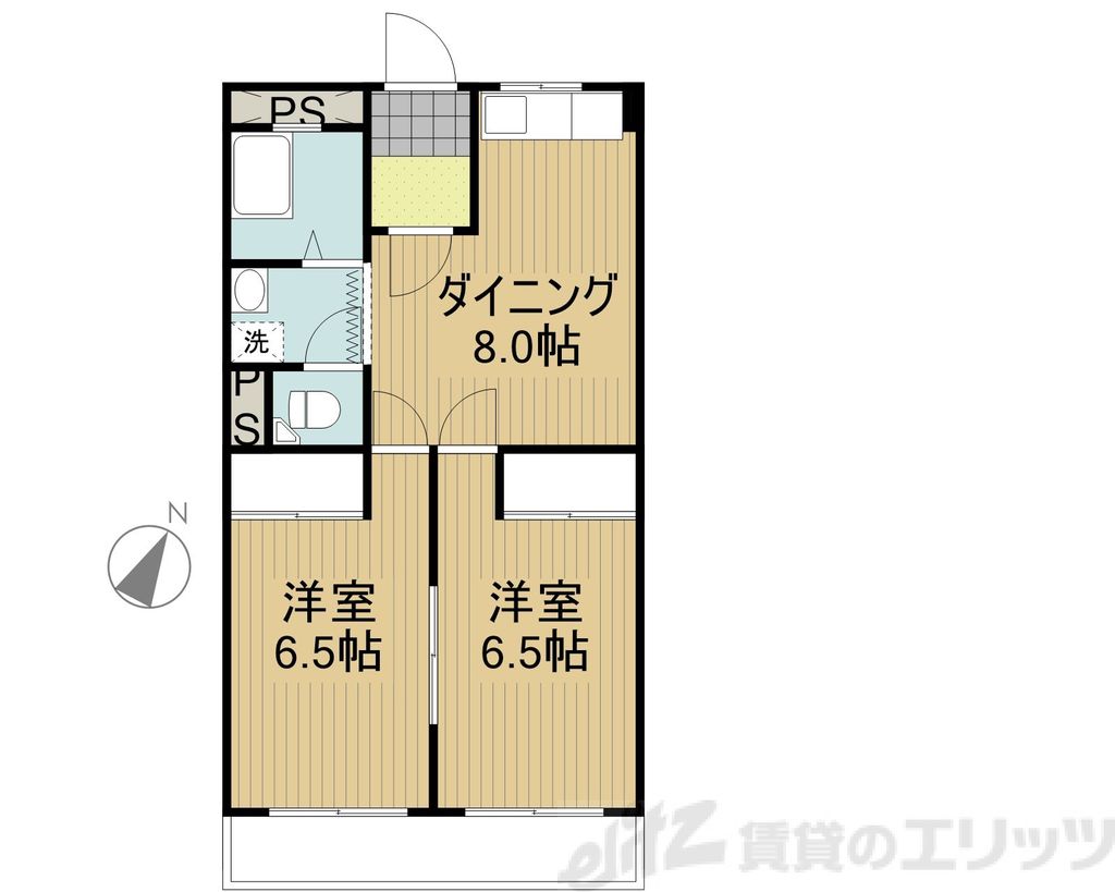 千里丘ＫＭハイツの間取り