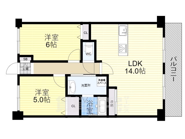 【ライオンズマンション淀リバーサイドの間取り】