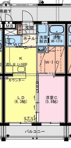 ボヌール持田の間取り