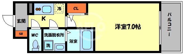 エスリード京橋グランテラスの間取り