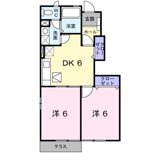 福岡県北九州市門司区吉志４（アパート）の賃貸物件の間取り