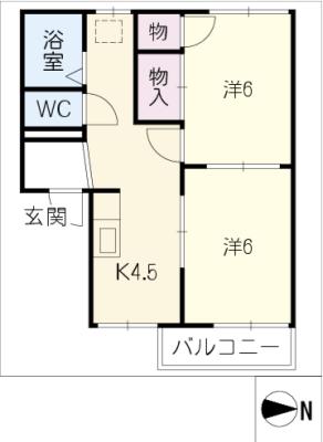 サープラス三浦　Ｂ棟の間取り