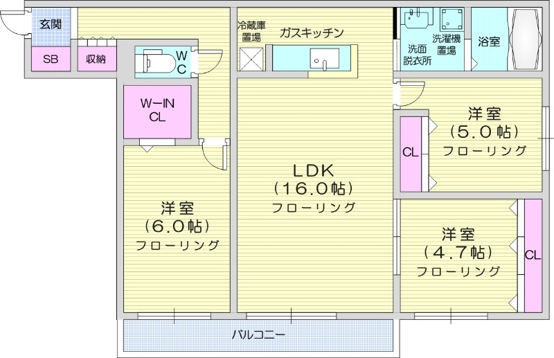 CreaResidence元町の間取り