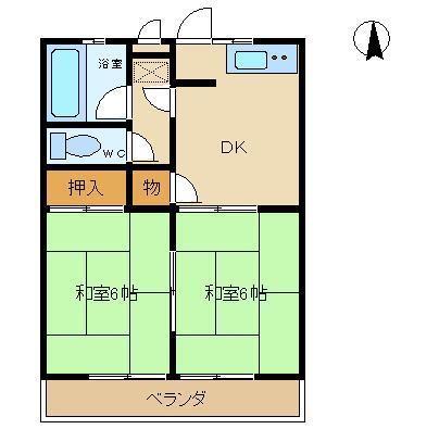 コーポ富丘の間取り