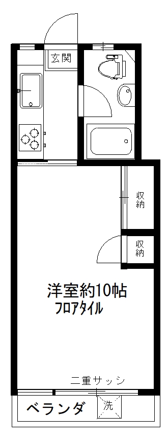 シャトレ明大前の間取り