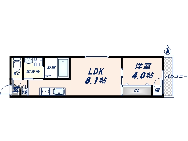 プロスペクト小路東の間取り