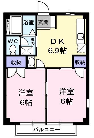 【あきる野市瀬戸岡のアパートの間取り】