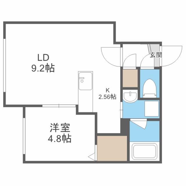 仮）北8条東5丁目MSの間取り