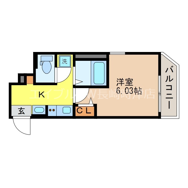 Residence長大前の間取り