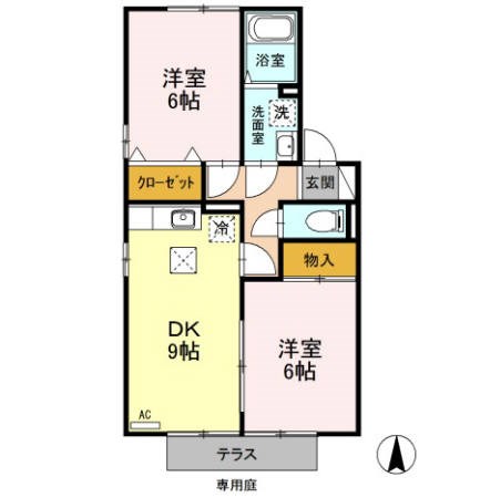 御料所ガーデンDの間取り