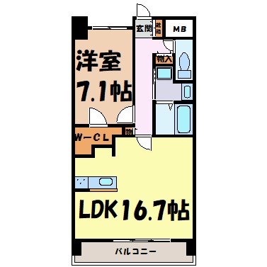 La　Douceur山王の間取り