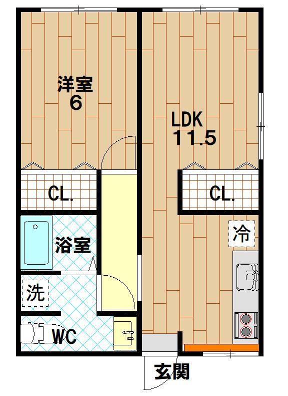 【ビフレスト三笠の間取り】