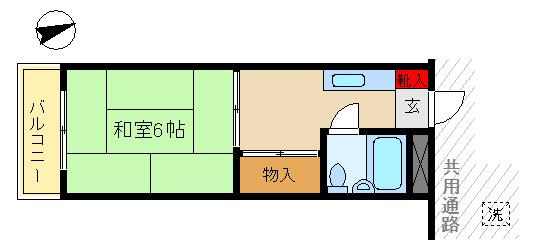 大田区蒲田のマンションの間取り