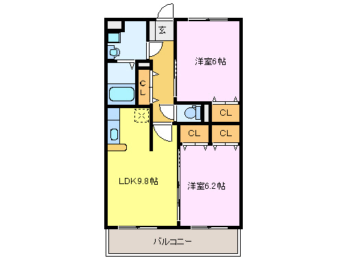 ショコラブランの間取り