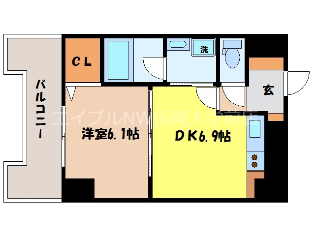 イメゾン麹屋の間取り