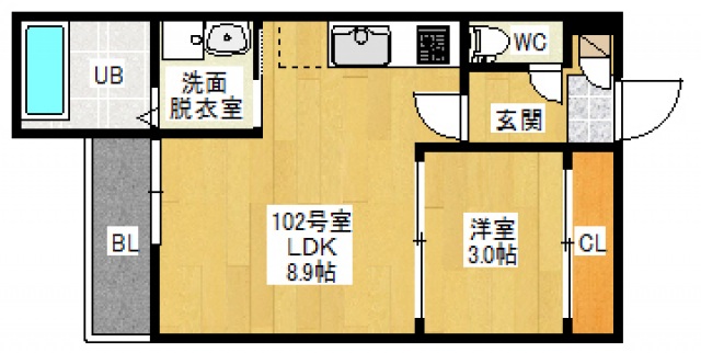 Grandtic Bellavistaの間取り