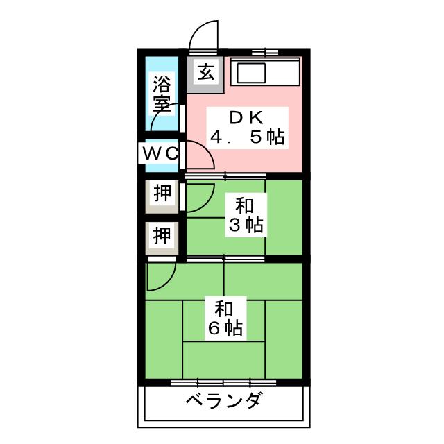 アサヒマンションの間取り