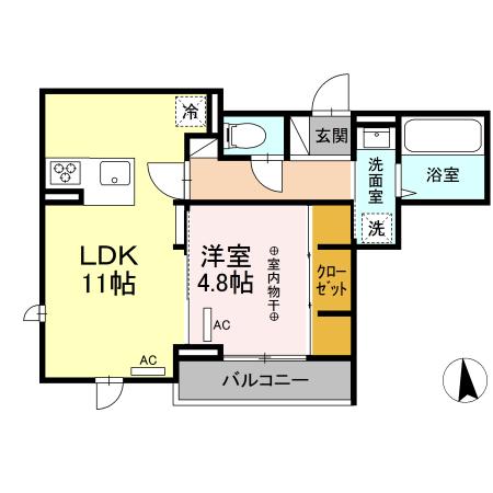 D-ROOM白萩町の間取り