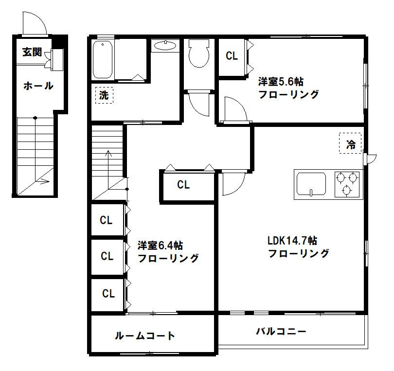 レクチュールの間取り