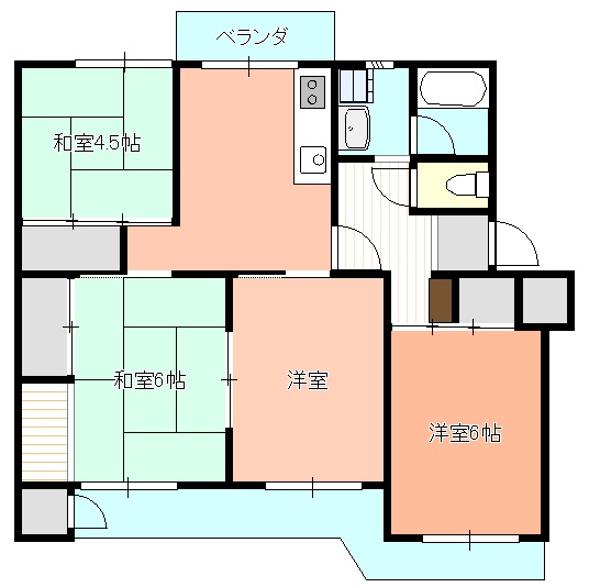 町田ハイツB-1の間取り